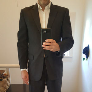 Pronto Uomo Charcoal Grey Mens Suit 40R